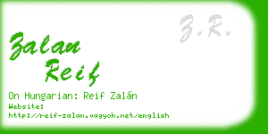 zalan reif business card
